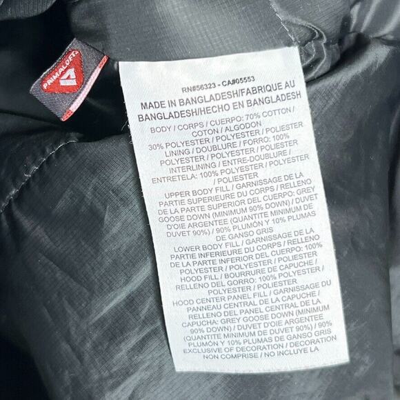 Nike Gray Aeroloft Parka Hooded Lined Full Zip Goose Down Jacket Size M Women's - Picture 6 of 12